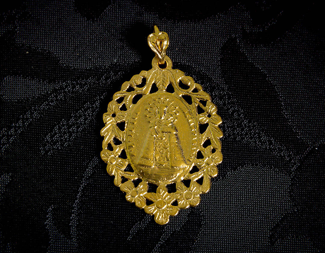 Medalla escapulario Virgen Desamparados y San José ref. 44 oro