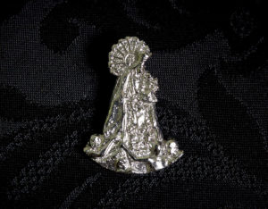 Medalla de la Virgen de los Desamparados ref. 55 rodio