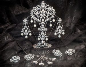Aderezo del siglo XVIII modelo lámpara en cristal ref. m102